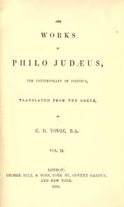 Cover of: works of Philo Judaeus
