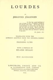 Cover of: Lourdes by Johannes Jörgensen, Johannes Jörgensen