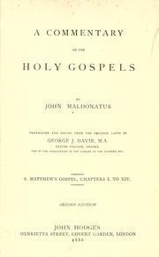 Cover of: A commentary on the Holy Gospels ..