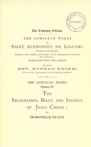 Cover of: The complete ascetical works of St. Alphonsus