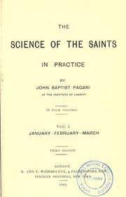 Cover of: science of the saints in practice