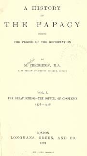 Cover of: A history of the Papacy during the period of the Reformation
