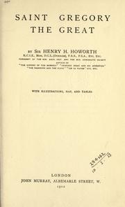 Cover of: Saint Gregory the Great. by Henry H. Howorth