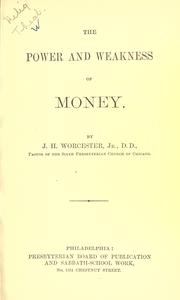 Cover of: power and weakness of money.