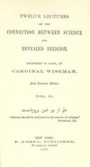 Cover of: Cardinal Wiseman's works.