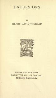 Cover of: The writings of Henry David Thoreau. by Henry David Thoreau