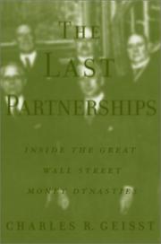 Cover of: The Last Partnerships by Charles R. Geisst