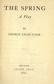 Cover of: spring: a play.