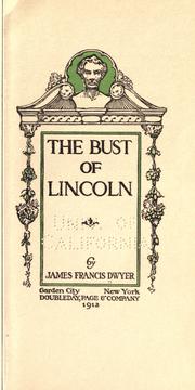 Cover of: The bust of Lincoln