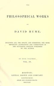 The philosophical works by David Hume