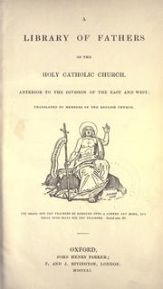 Cover of: The  homilies of S. John Chrysostom on the Gospel of St. Matthew