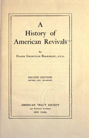 Cover of: A history of American revivals