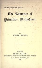 Cover of: The romance of Primitive Methodism.
