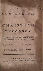 Cover of: A compendium of Christian theology