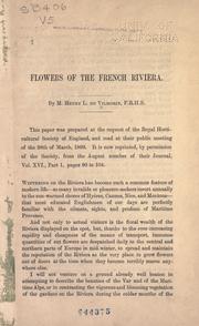 Cover of: Flowers of the French Riviera