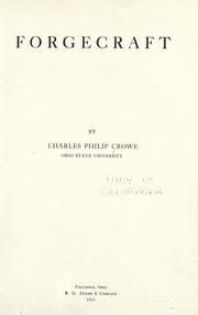 Cover of: Forgecraft by Charles Philip Crowe