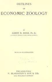 Cover of: Outlines of economic zoölogy | A. M. Reese