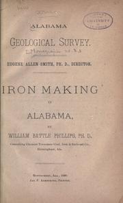 Cover of: Iron making in Alabama