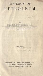 Cover of: Geology of petroleum by William H. Emmons