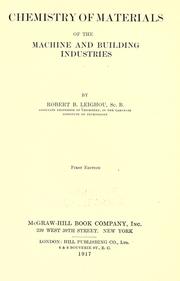 Cover of: The materials of construction. by Johnson, J. B.