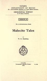 Malecite tales by W        H. Mechling