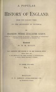 Cover of: popular history of England, from the earliest to the accession of Victoria.