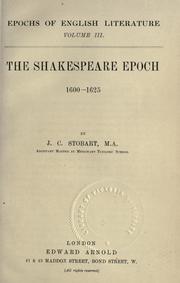 Cover of: Epochs of English literature.