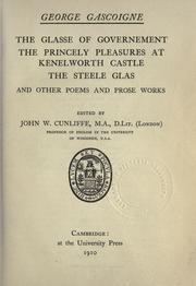 Cover of: [The  complete works of George Gascoigne]