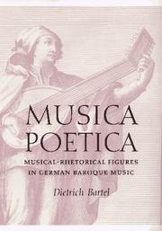 Cover of: Musica poetica by Dietrich Bartel