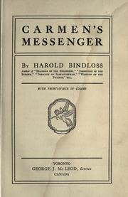 Cover of: Carmen's messenger by Harold Bindloss