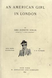Cover of: An American girl in London by Sara Jeannette Duncan