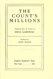 Cover of: The count's millions by Émile Gaboriau