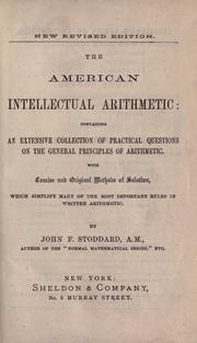 The American intellectual arithmetic by John F. Stoddard