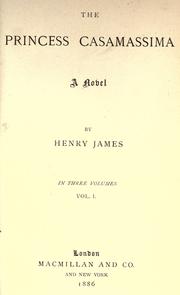 Cover of: The Princess Casamassima by Henry James