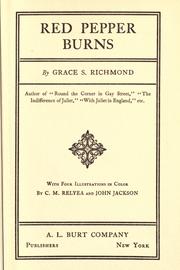 Cover of: Red Pepper Burns by Grace S. Richmond