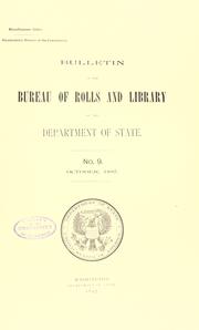Cover of: Documentary history of the Constitution of the United States of America, 1786-1870. by United States. Bureau of Rolls and Library