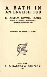 Cover of: A bath in an English tub by Charles Battell Loomis
