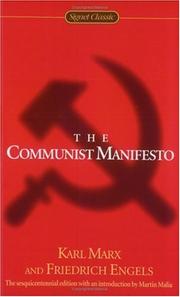 Cover of: The Communist Manifesto by Karl Marx, Friedrich Engels