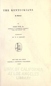 Cover of: The Kentuckians by Fox, John