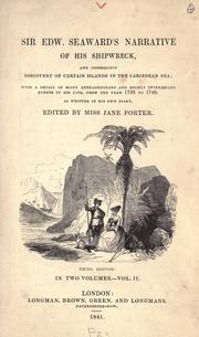 Sir Edward Seaward's narrative of his shipwreck by Jane Porter