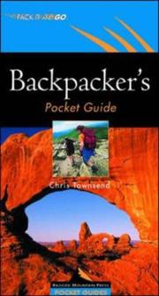 Cover of: Backpacker's Pocket Guide by Chris Townsend