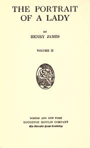 Cover of: The portrait of a lady. by Henry James