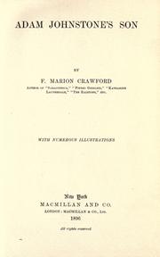 Cover of: Adam Johnstone's son by Francis Marion Crawford