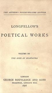 Cover of: Longfellow's poetical works.