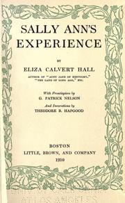 Cover of: Sally Ann's experience