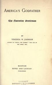 Cover of: America's godfather by Virginia Wales Johnson