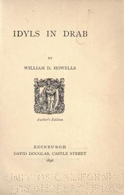 Idyls in drab by William Dean Howells