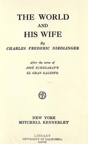 Cover of: The world and his wife by Charles Frederic Nirdlinger