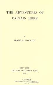 Cover of: The Adventures of Captain Horn