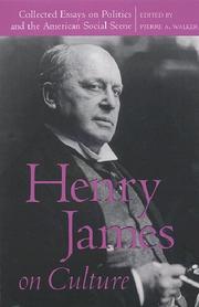 Cover of: Henry James on culture by Henry James